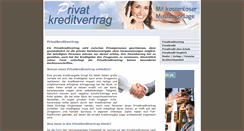 Desktop Screenshot of privatkreditvertrag.org